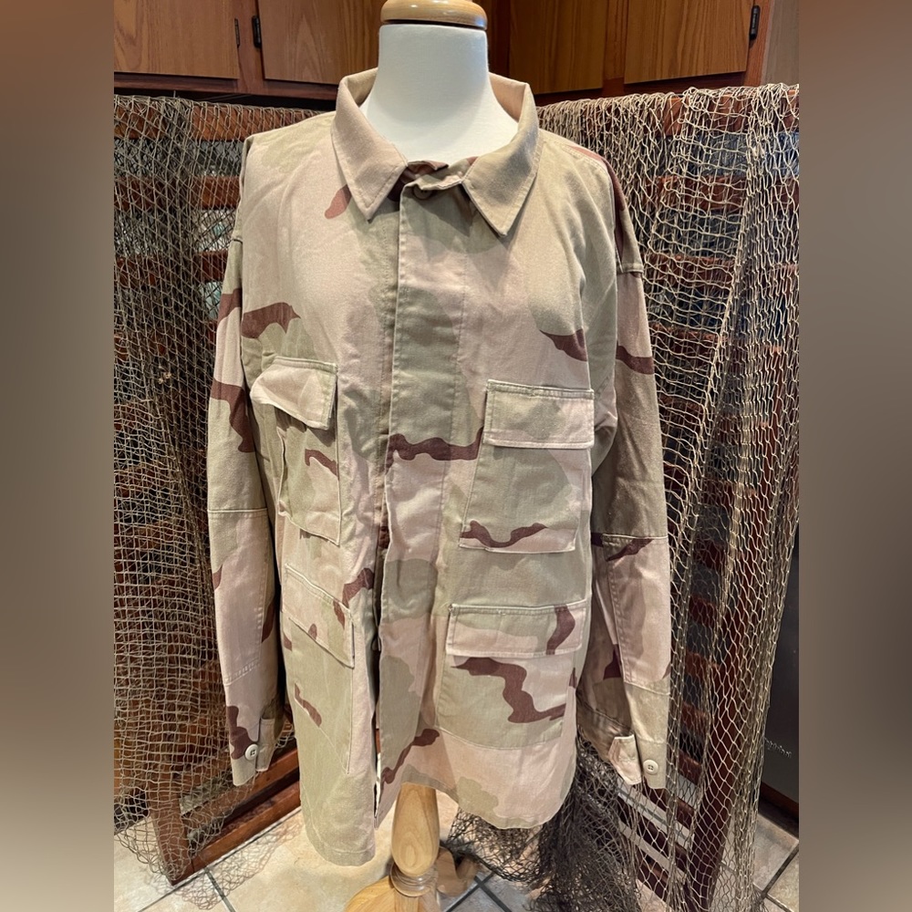 Mens TRU-SPEC Cotton Ripstop BDU Coat 2XL Tactical  Camo Uniform Shirt